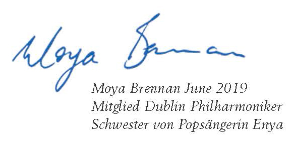 Unterschrift Moya Brennan